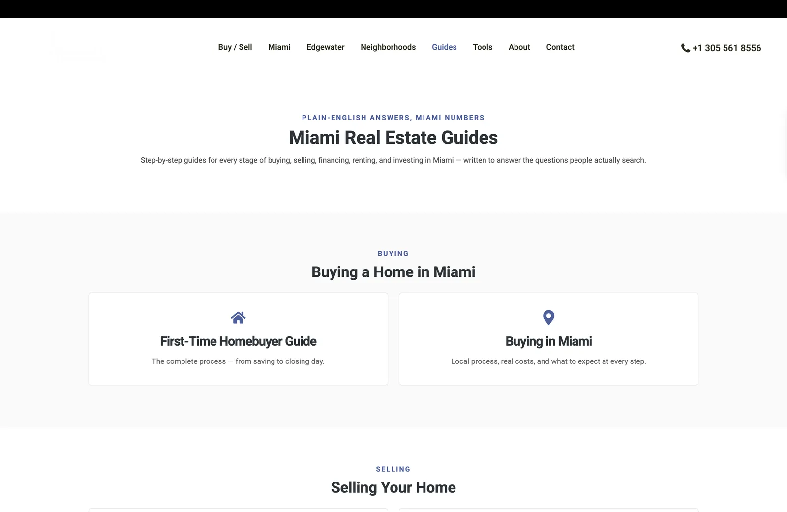 Guias da Amarante Real Estate para comprar e vender em Miami.