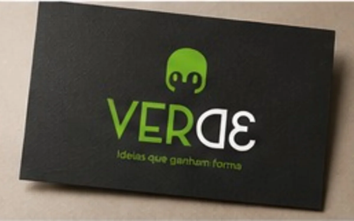 Cartão de apresentação com identidade VERD3