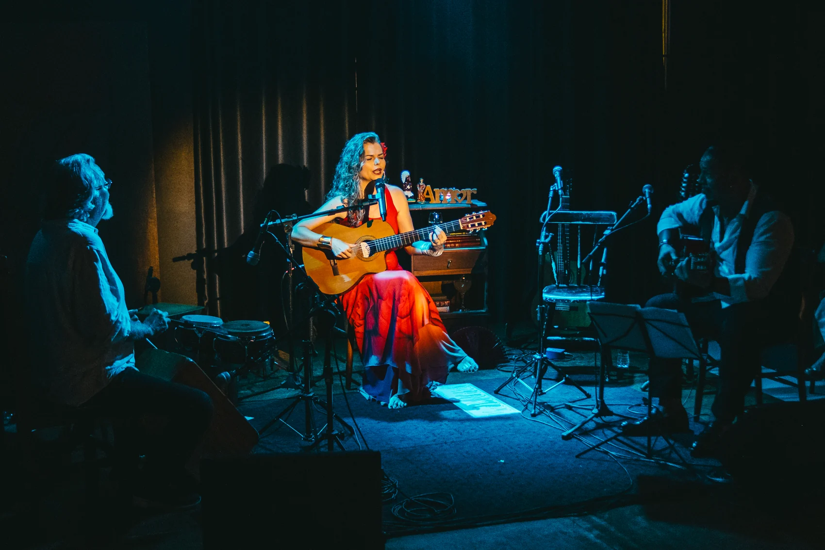 Vivian Amarante no show Costurando